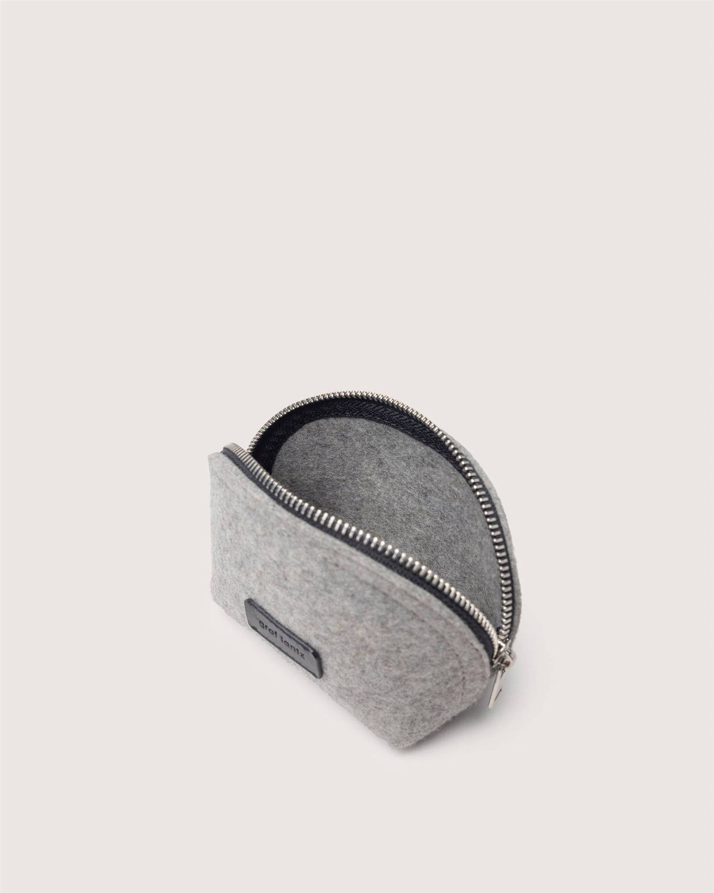 Pochi Merino Wool Small Pouch Granite