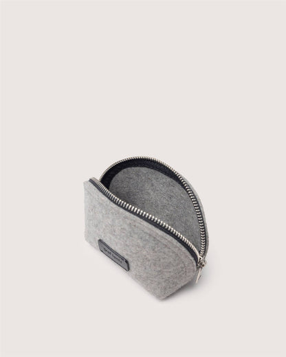Pochi Merino Wool Small Pouch Granite