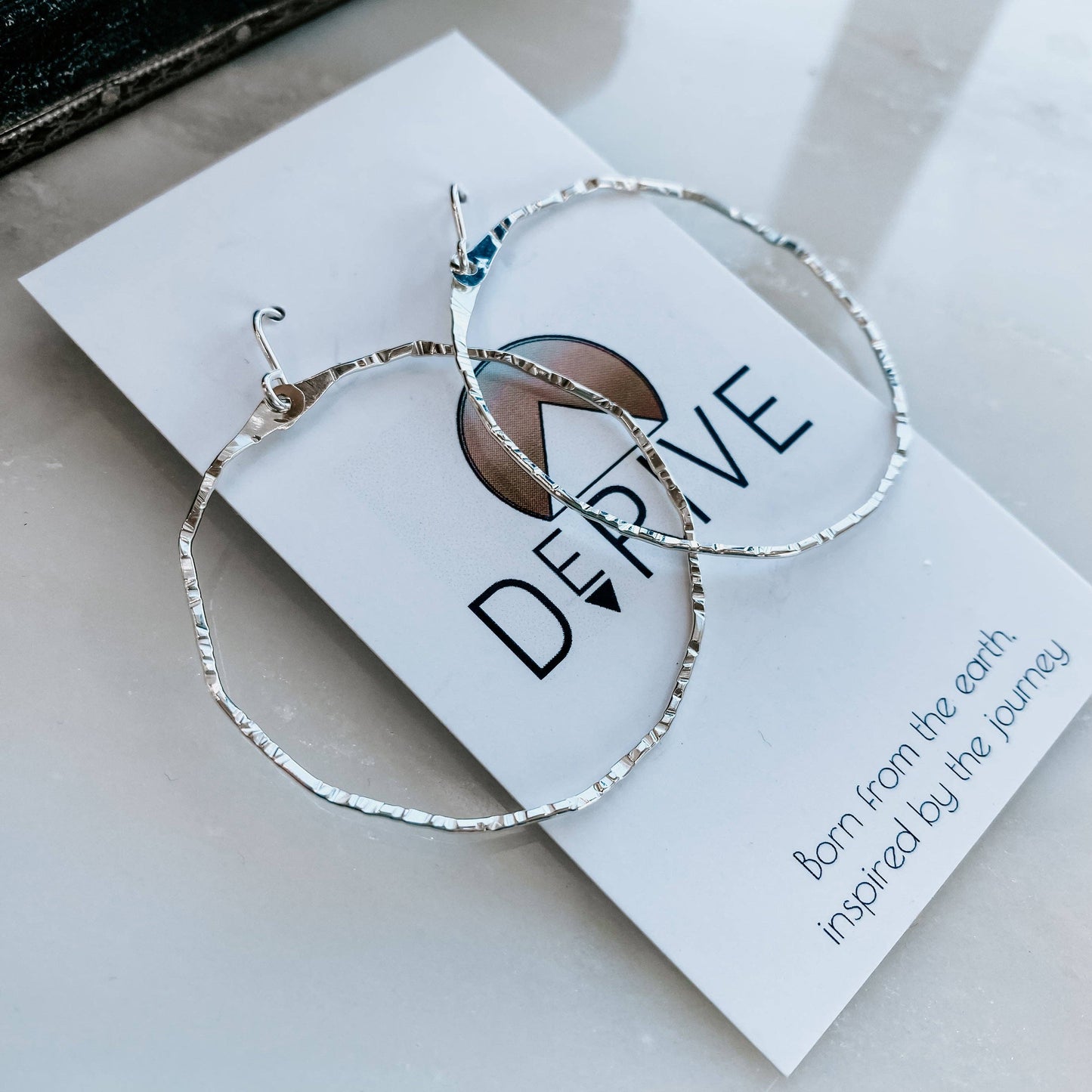 Hammered Hoop Earrings: 14k Gold Fill