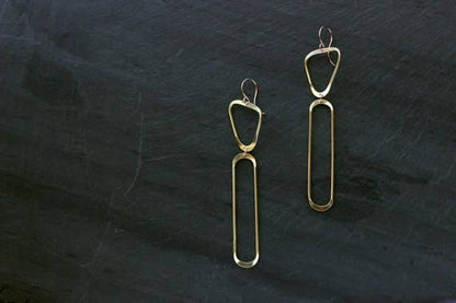 Phora Earrings: Sterling Silver / Brass