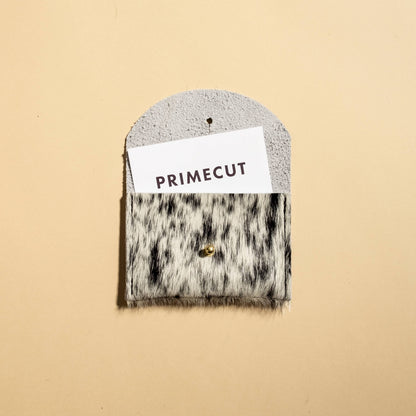 Cardholder - Salt + Pepper Hair on Hide