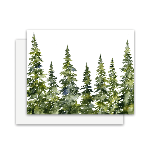 Tree Line Card Blank Inside