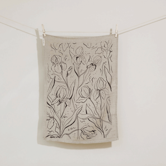 Iris Linen Tea Towel