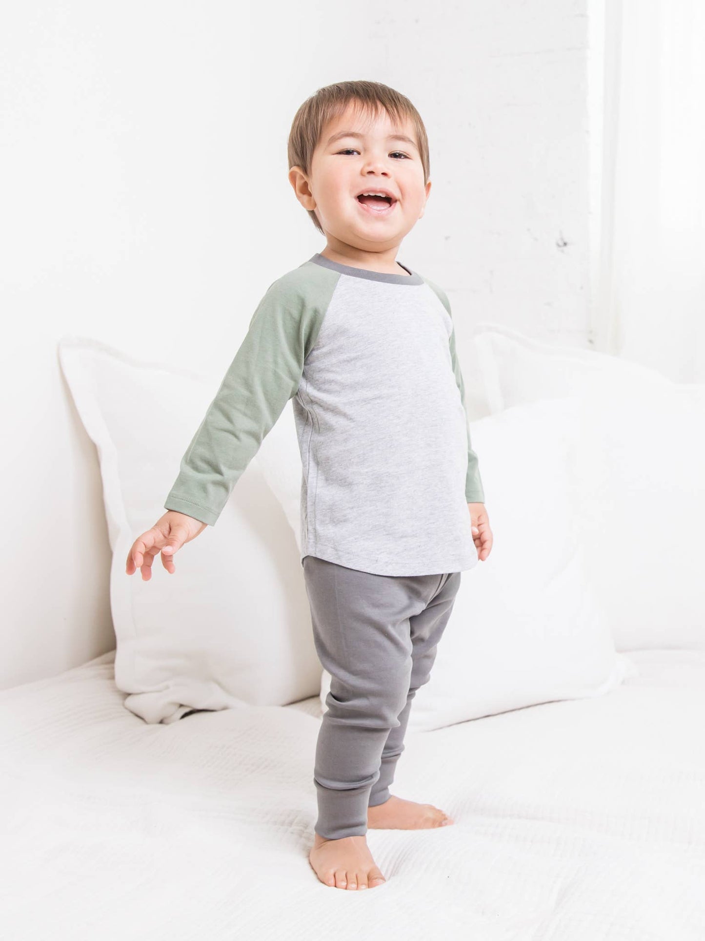 Organic Baby Cruz Joggers - Pewter