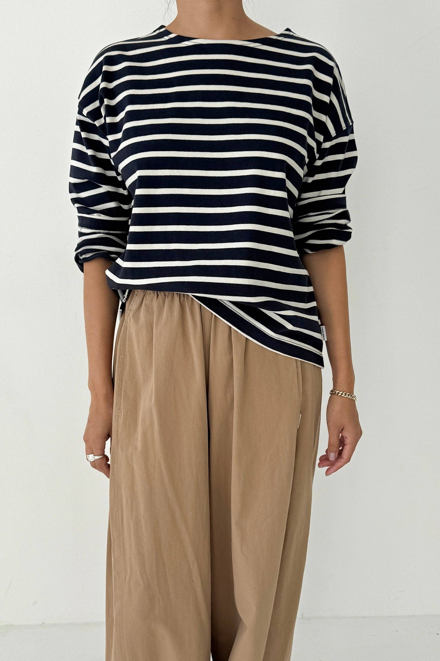 Sailor Top: WHITE STRIPE ON NAVY