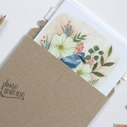 Greeting Card Blank - Scrub Jay