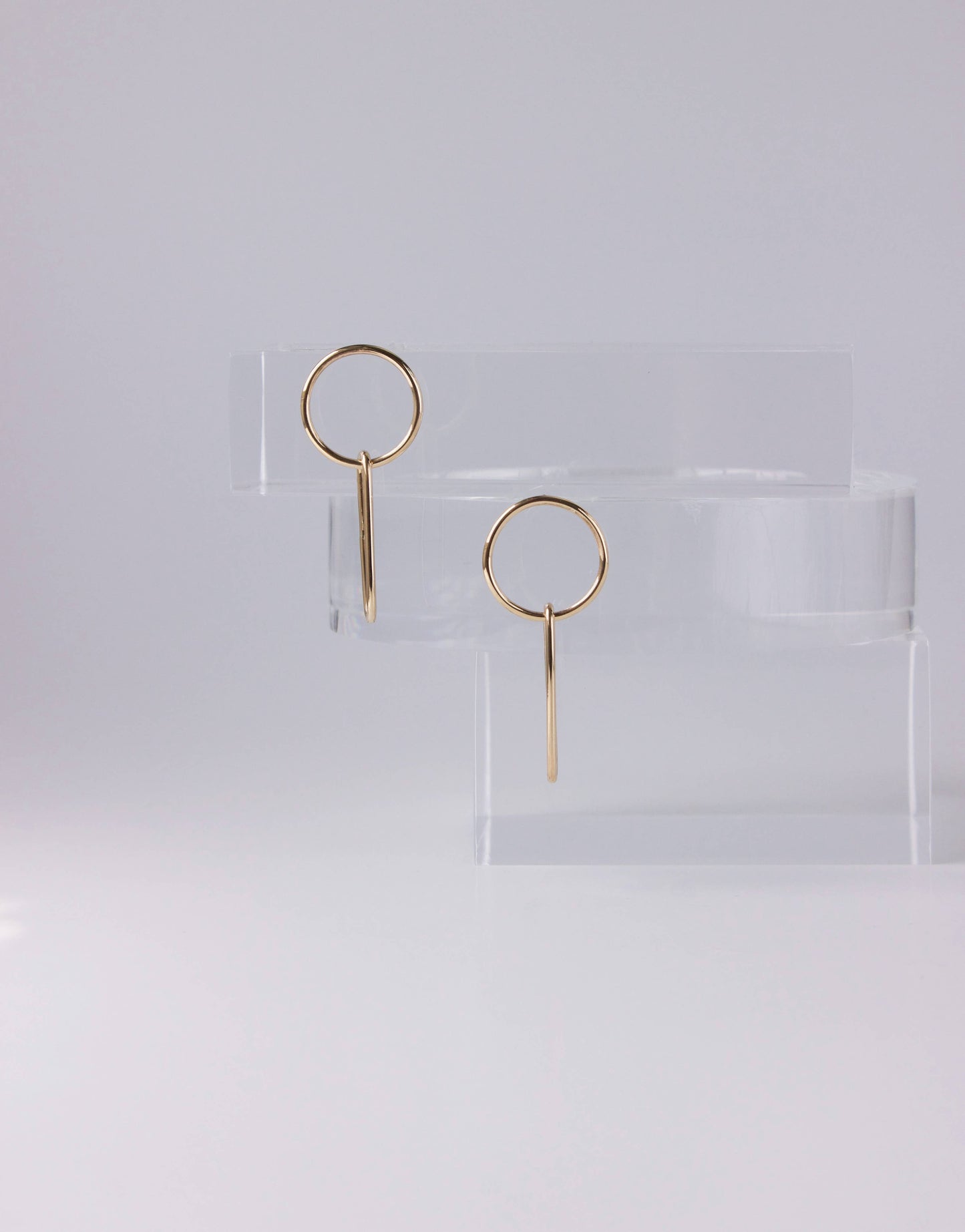 Circle Link Earrings: 14K Gold Fill