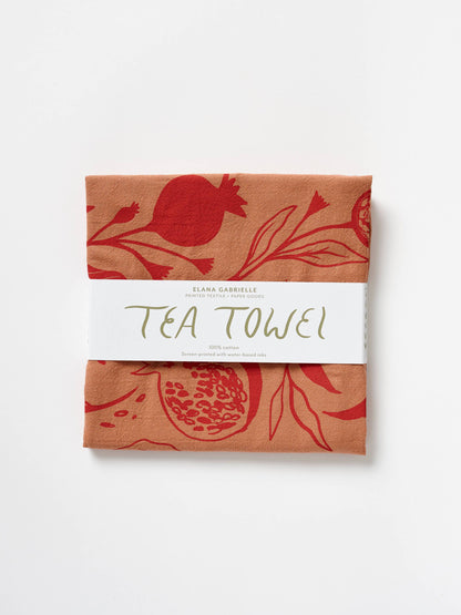 Pomegranate Cotton Tea Towel