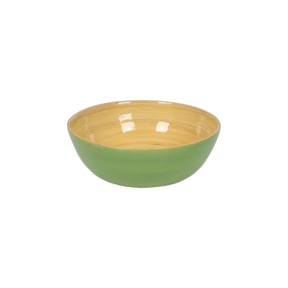 Bamboo Salad Bowl: Dark Green