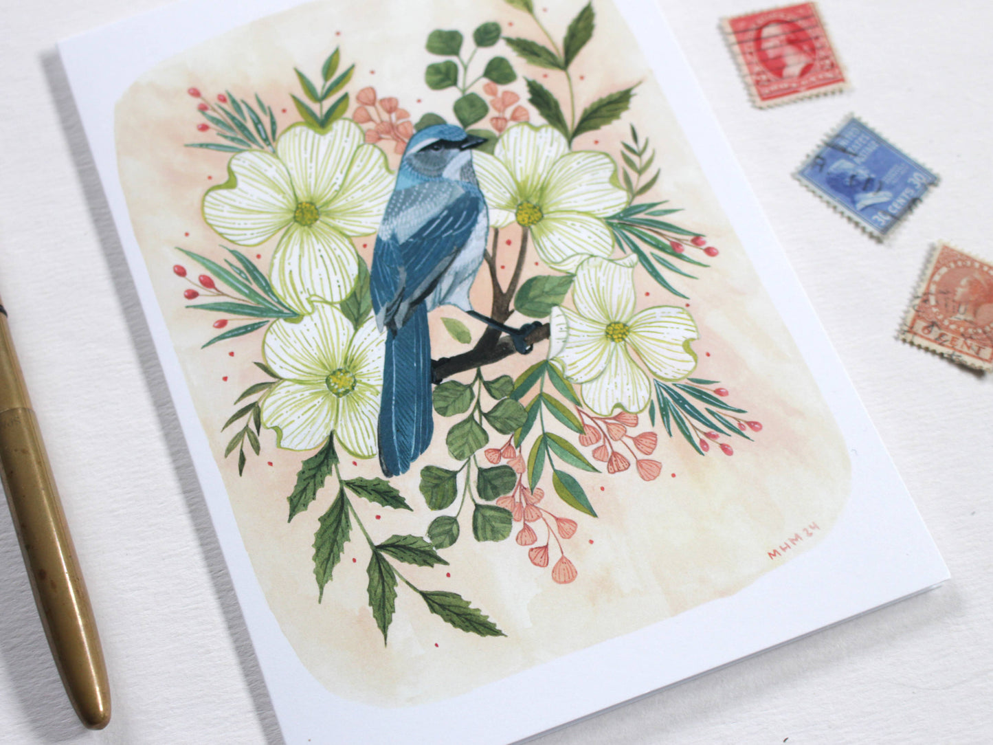 Greeting Card Blank - Scrub Jay