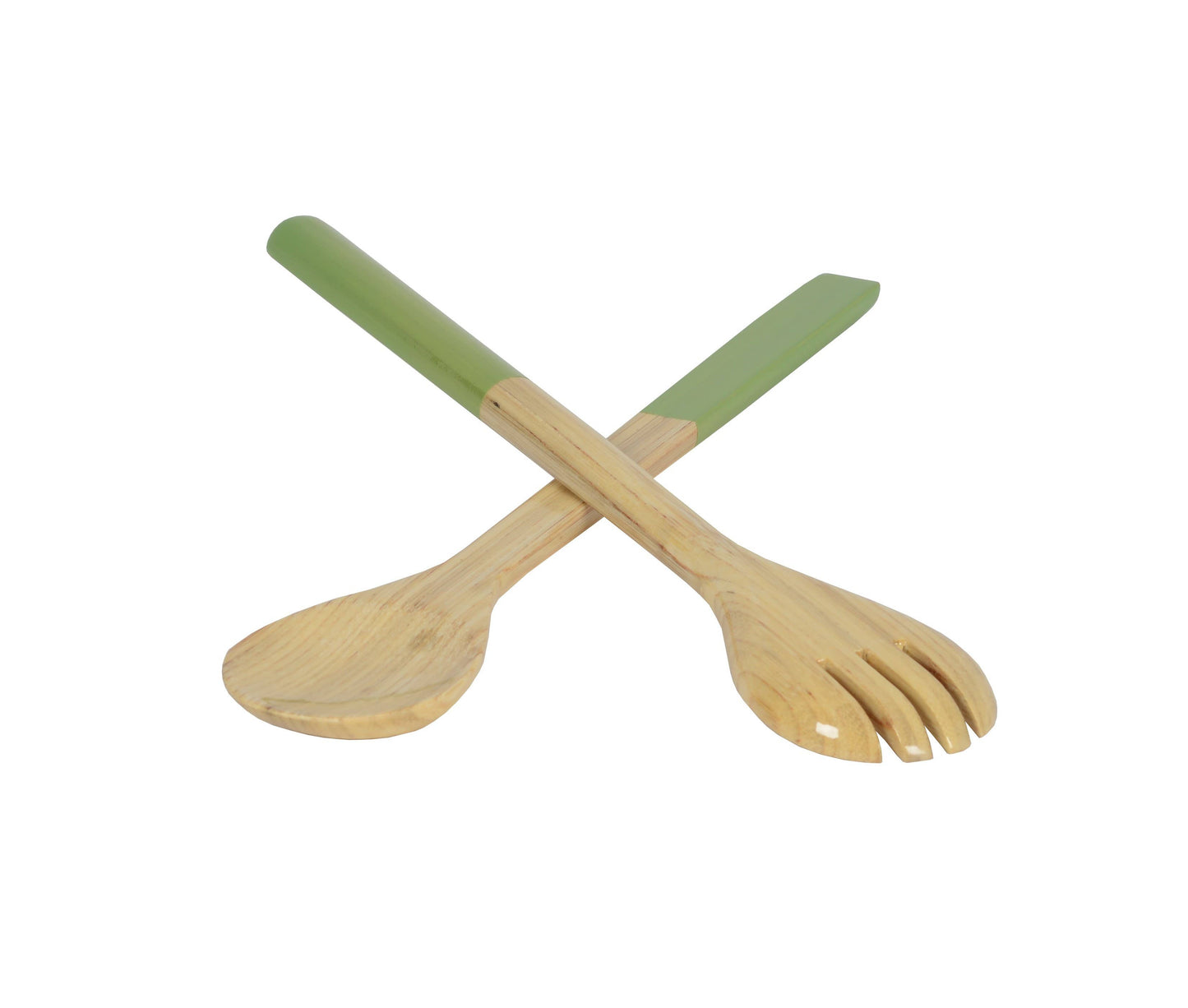 Large Bamboo Server Set: Dark Green