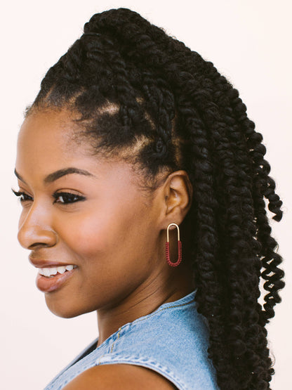 Macramé Link Earrings: Serenity