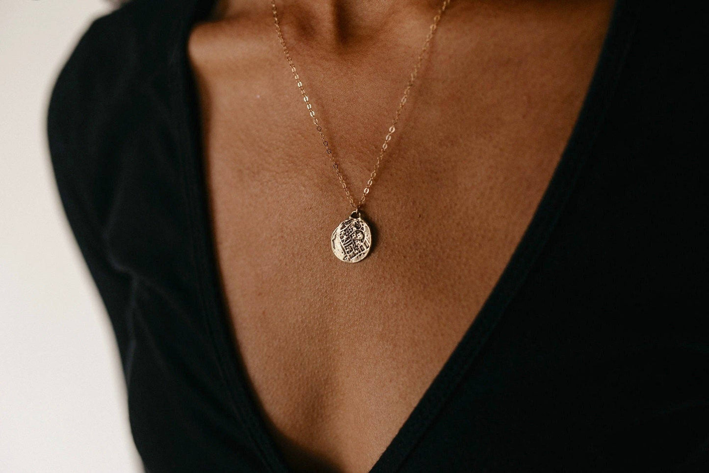 Medallion Necklace: 18" / Sterling Silver