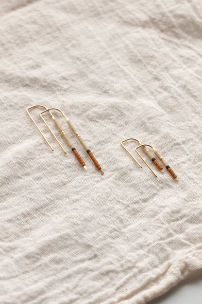 Mala Ear Pins: Olive / Large