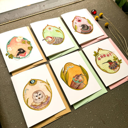 Floral Flight Crew - Small Card Pack