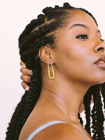 Macramé Link Earrings: Sundance