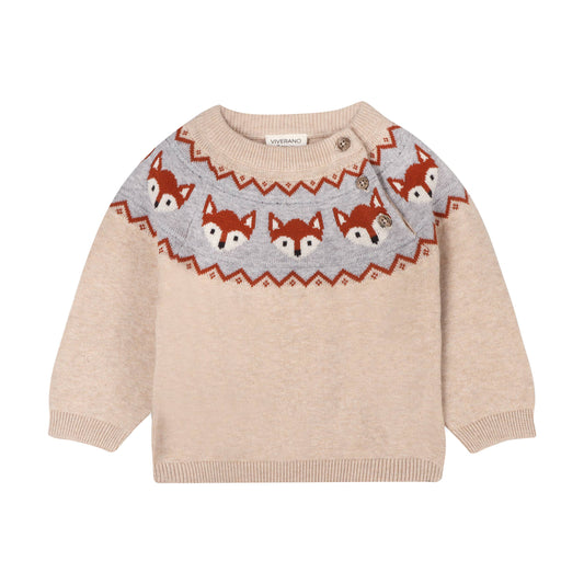 Fox Jacquard Fair Isle Sweater
