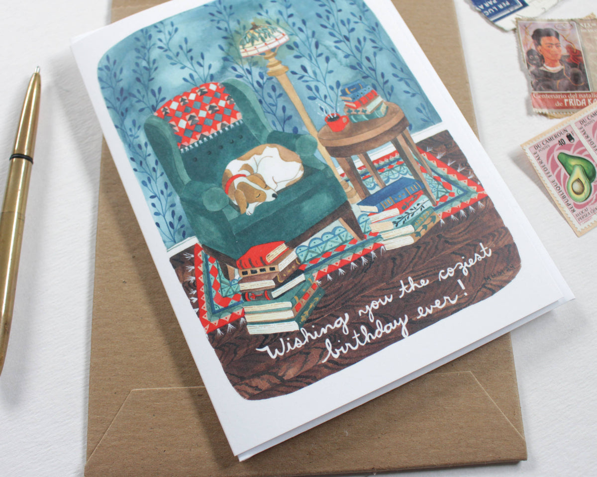 Coziest Birthday Ever Blank Card