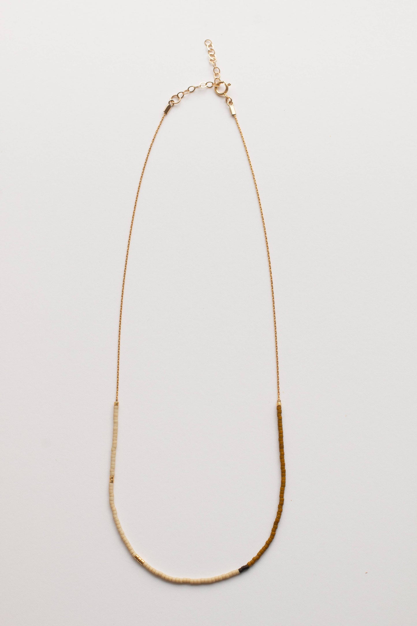 Mala Necklace: Rust GF 18"