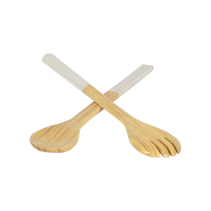 Bamboo Server Set: Dove Blue