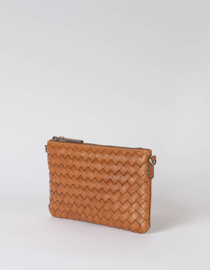 Cognac Woven Classic Leather - Lexi