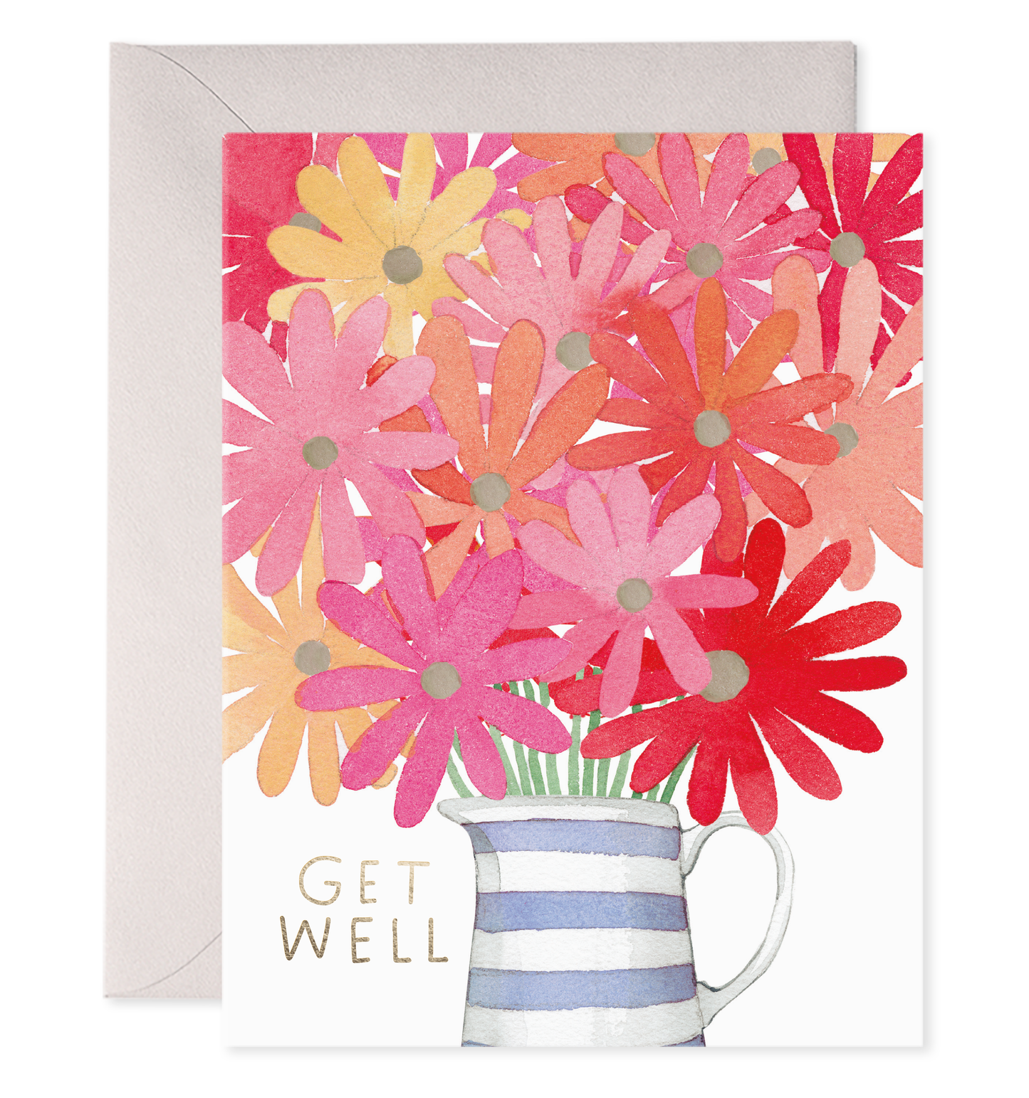 Get Well Flowers Greeting Card