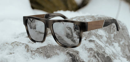 CAMP Cliff Sunglasses - Matte Perl Grey/Walnut