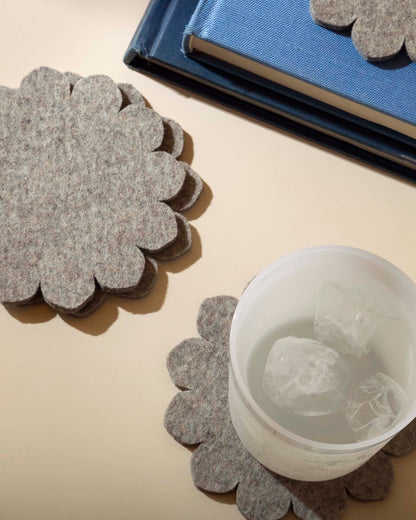 Scalloped Felt Coasters