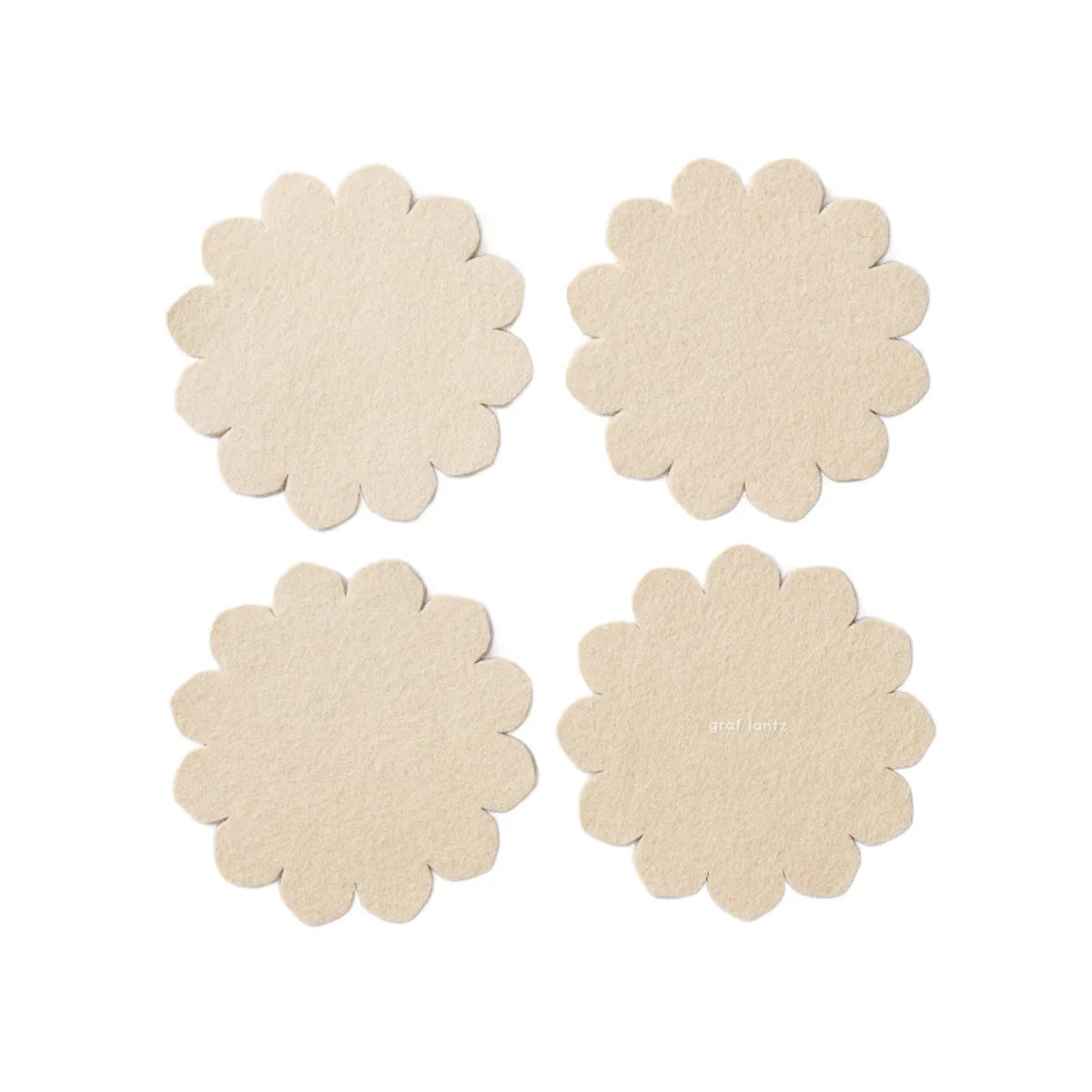 Scalloped Felt Coasters