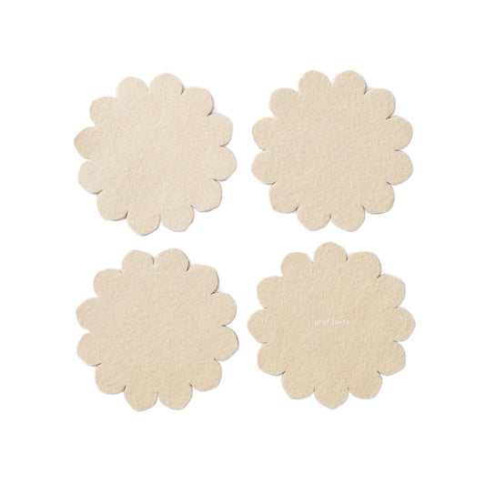 Scalloped Felt Coasters