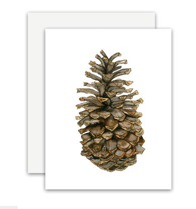 Pinecone Card Blank Inside