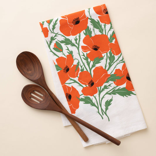 Poppy Tea Towel