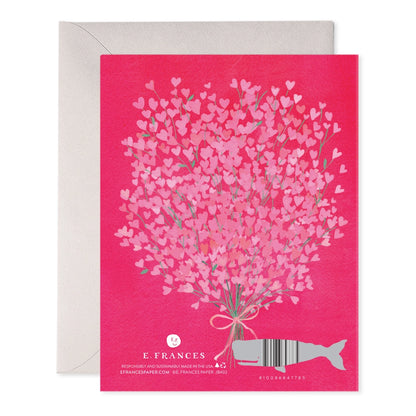 Bouquet of Hearts Blank Greeting Card