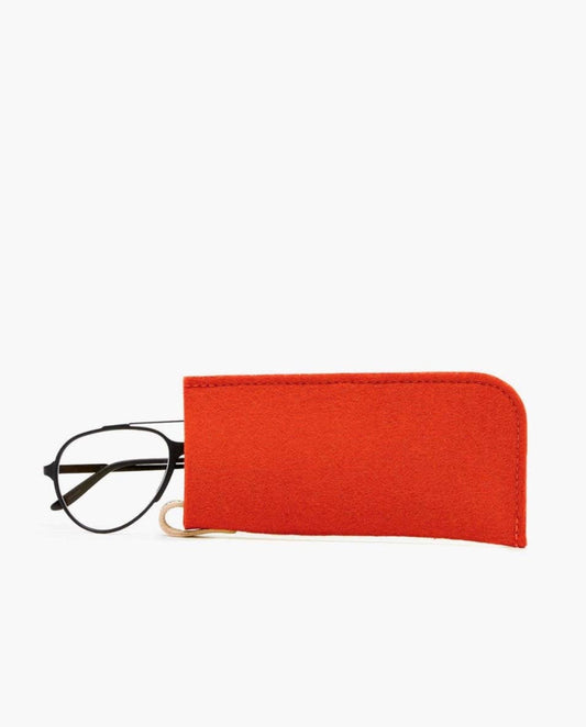 Classic Merino Wool Eyeglass Sleeve Poppy