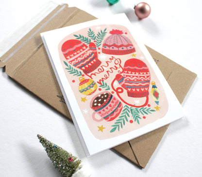 michele maule - Holiday Card - Merry Merry Mittens