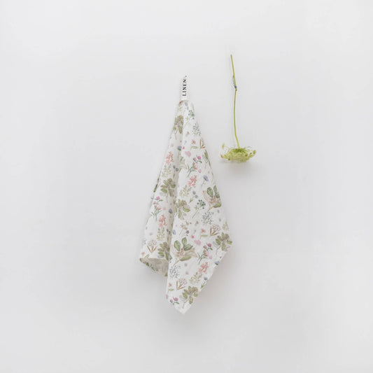 White Botany Linen Towel