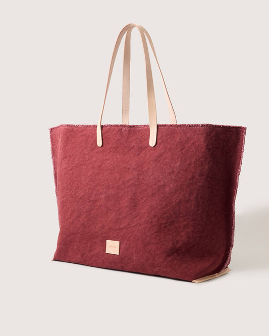 Hana Canvas Boat Bag Plum
