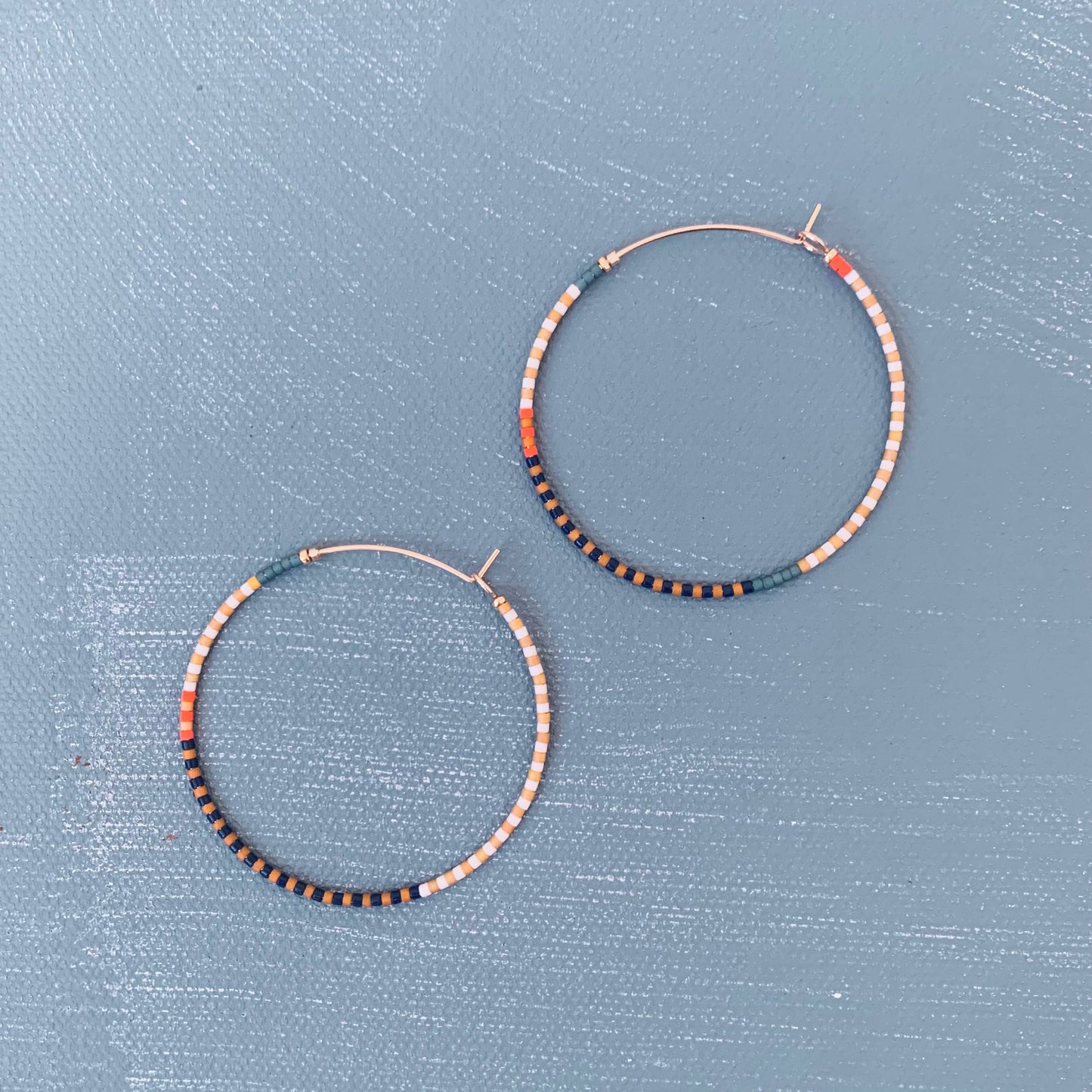 Beaded Hoop in Golden Era