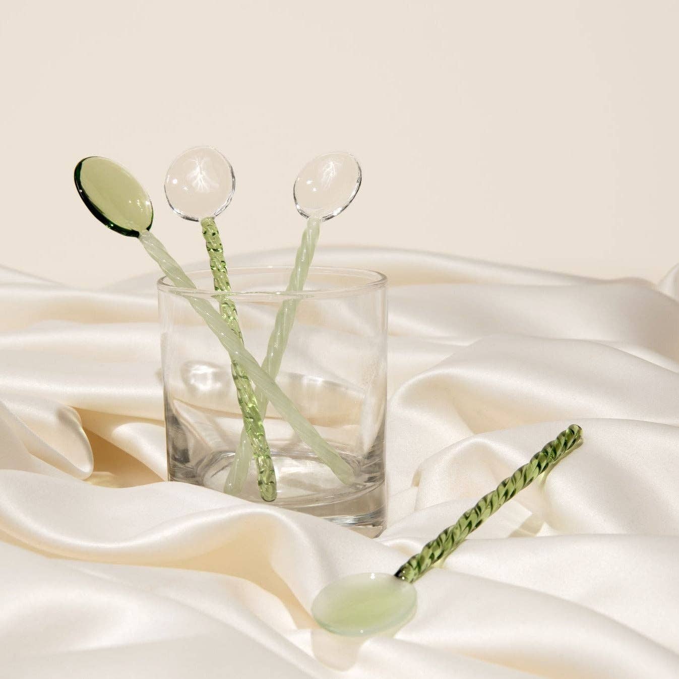 Matcha Green Glass Spoon