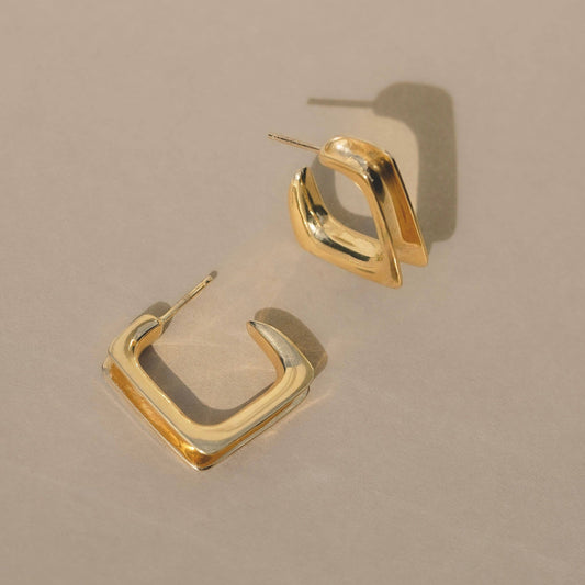 Terra Earrings: Sterling silver