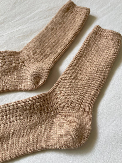 Cottage Socks: Ht. Grey