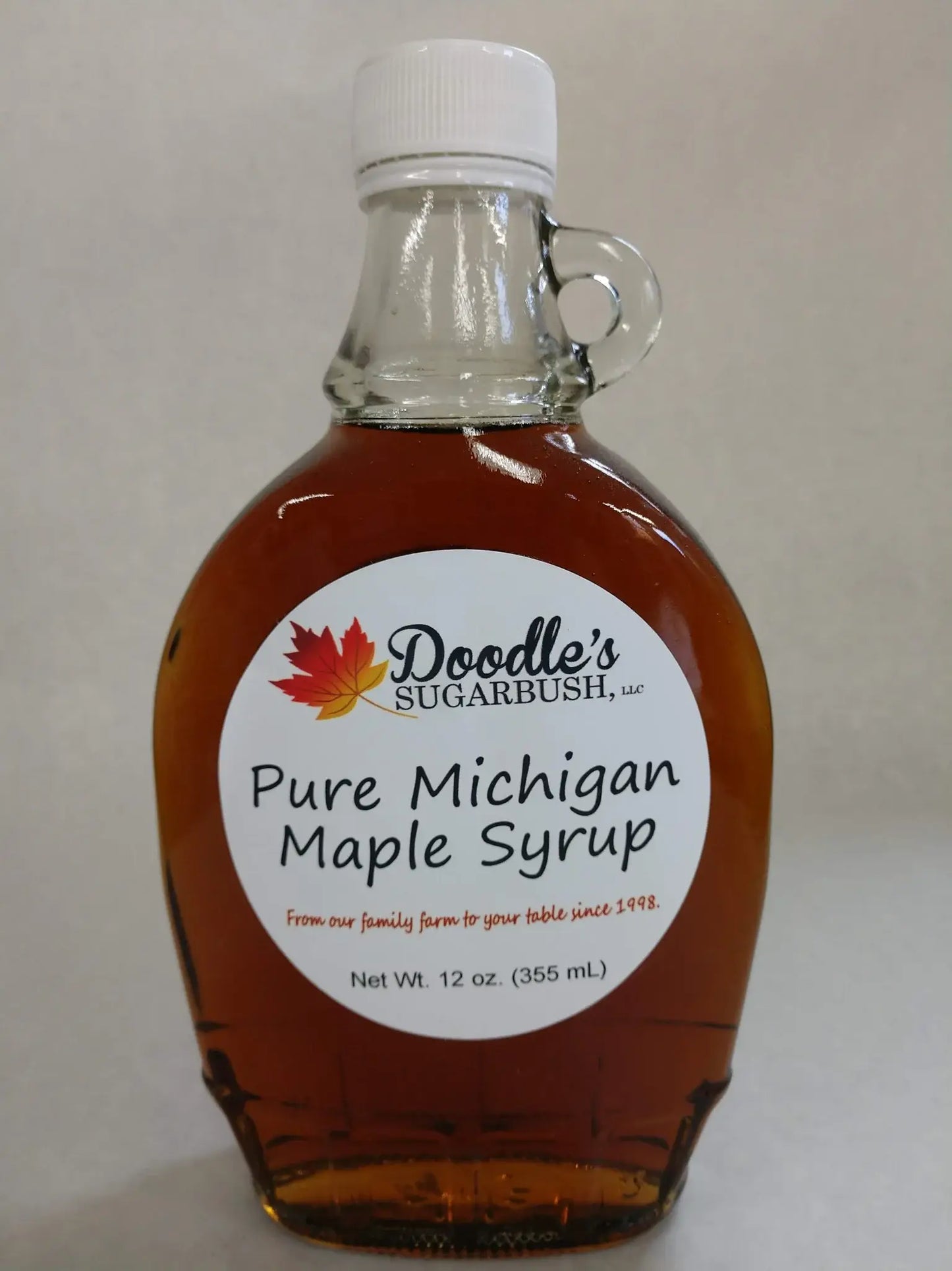 Doodle's Sugarbush, LLC - Pure Michigan Maple Syrup - 100% Pure Maple Syrup - Glass Containers