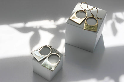 Contour Earrings 14k Gold Fill / Yellow Bronze