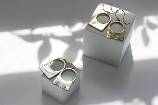 Contour Earrings 14k Gold Fill / Yellow Bronze