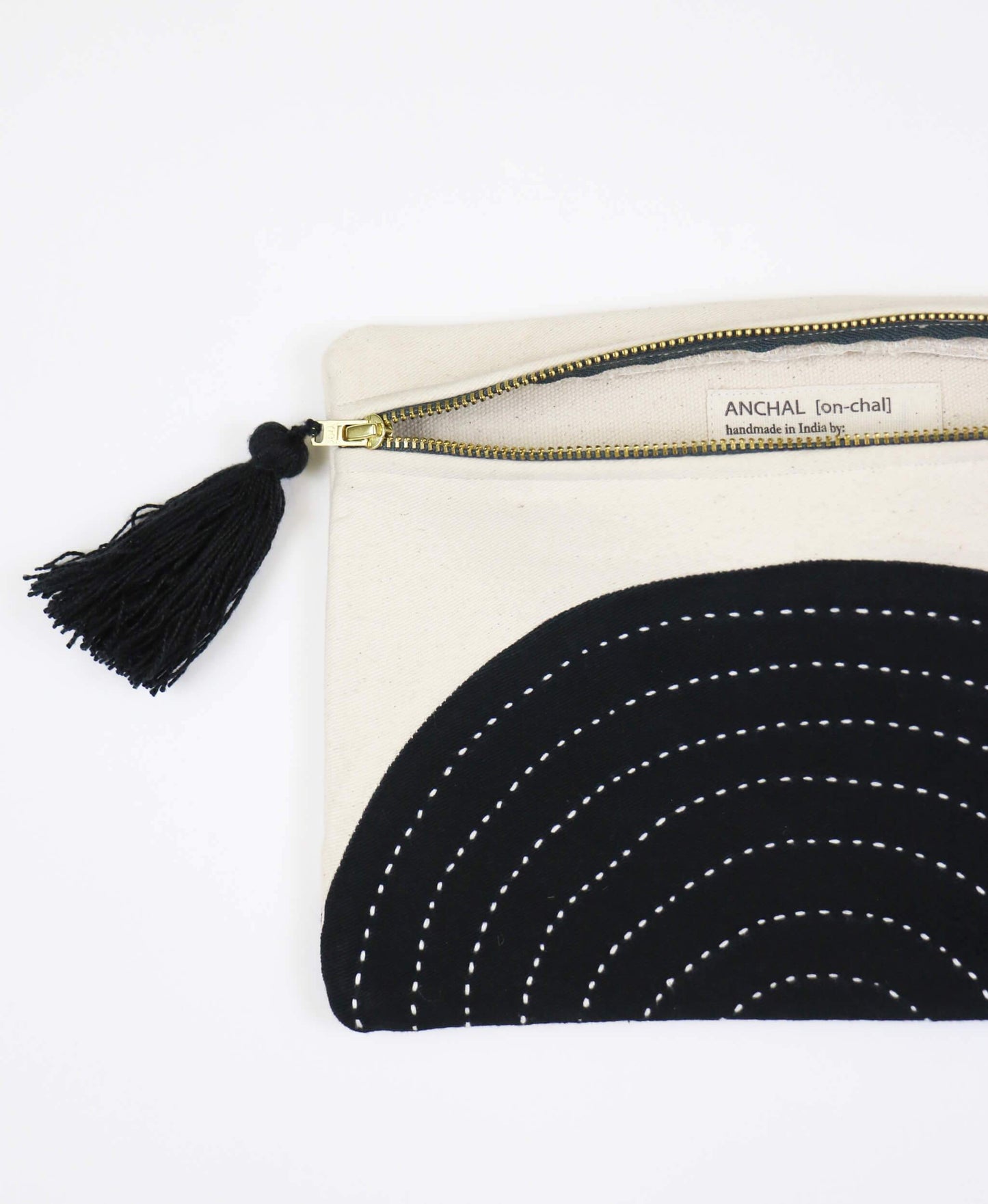 Anchal - Eclipse Pouch Clutch: Sand