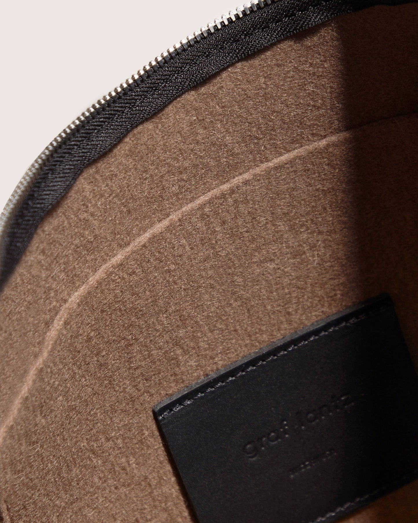 Hana Merino Wool Hobo Bag - Cumin Black