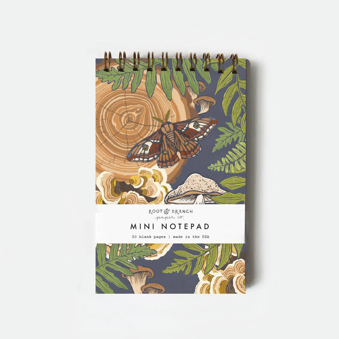 Root & Branch Paper Co. - Mushroom Grove Mini Spiral Notepad