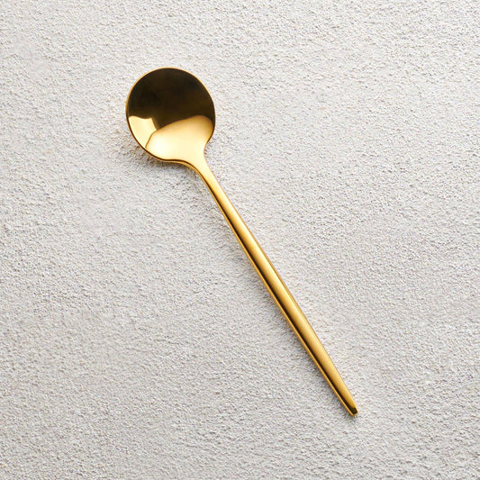 Stainless Steel/Gold Coffee Spoon
