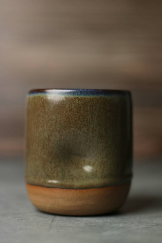 Ceramic Thumb Cup Forest Green