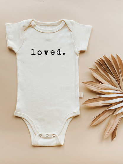 Loved Organic Cotton Baby Bodysuit | Short Sleeve: 18-24m